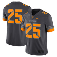 Nike #25 Anthracite Tennessee Volunteers Game Jersey – view 2