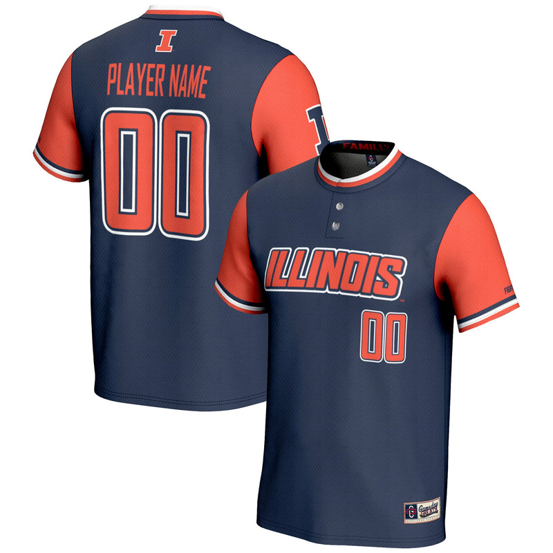 Illinois Fighting Illini GameDay Greats Navy jersey – view 1