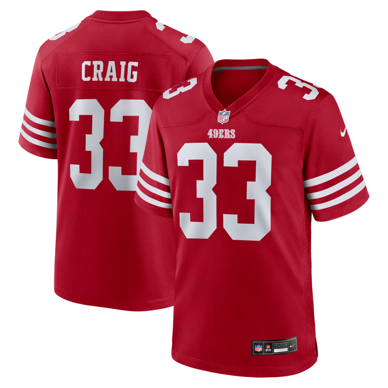 San Francisco 49ers Roger Craig Scarlet jersey – view 1