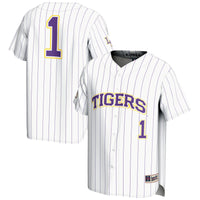 LSU Tigers Lightweight Baseball White jersey – view 2