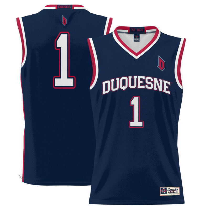 Duquesne Dukes Navy jersey – view 1