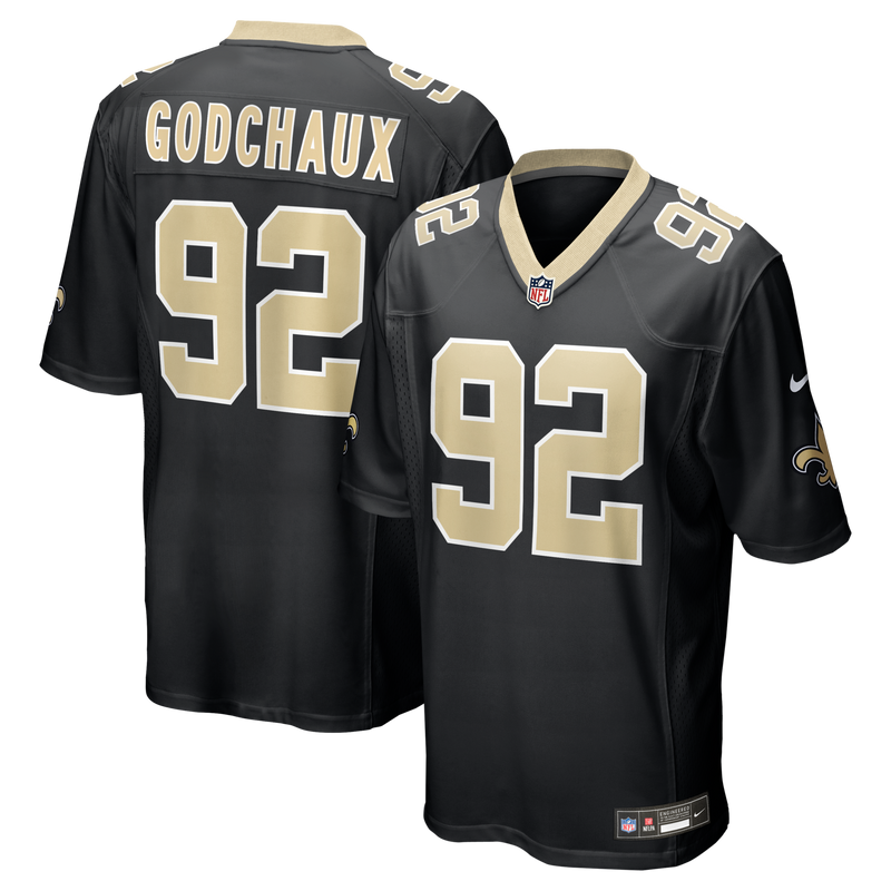 New Orleans Saints Davon Godchaux Black jersey – view 1