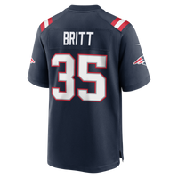 New England Patriots K.J. Britt Navy jersey – view 6