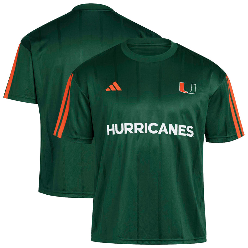 Miami Hurricanes adidas Green jersey – view 1