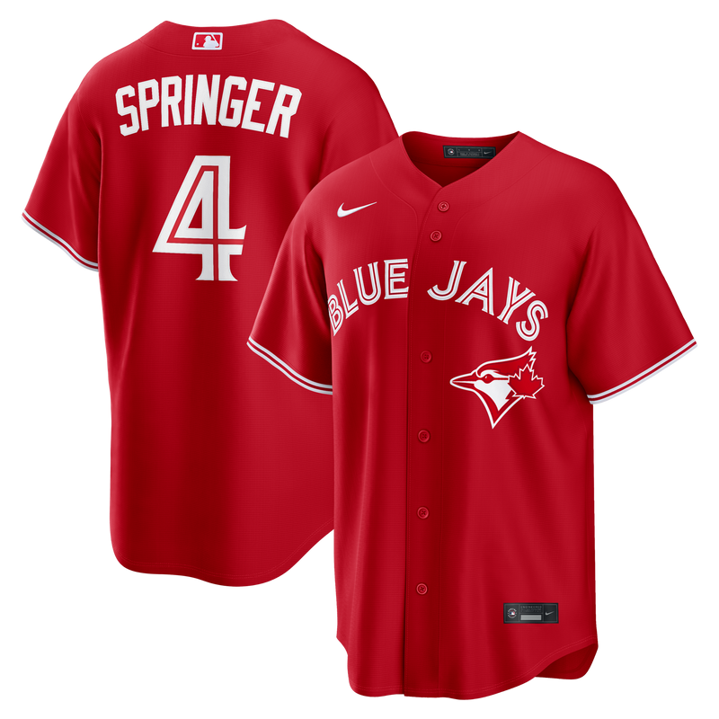 Toronto Blue Jays George Springer Red jersey – view 1