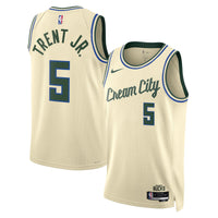 Milwaukee Bucks Gary Trent Jr. - Cream jersey – view 2