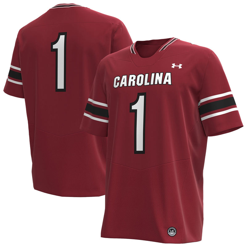 Under Armour Garnet South Carolina Gamecocks Premier Football Jersey – view 1