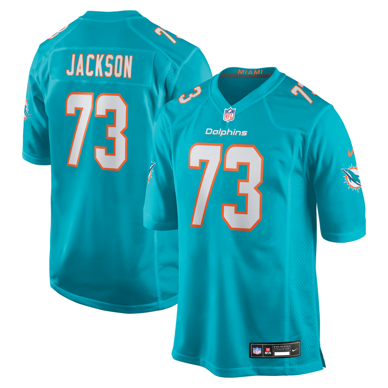 Miami Dolphins Austin Jackson Aqua jersey – view 1
