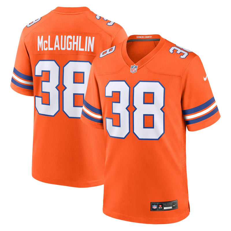 Denver Broncos Jaleel McLaughlin Orange jersey – view 1