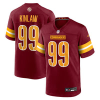 Washington Commanders Javon Kinlaw Burgundy jersey – view 2