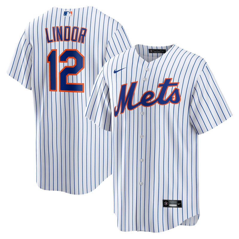 New York Mets Francisco Lindor White jersey – view 1