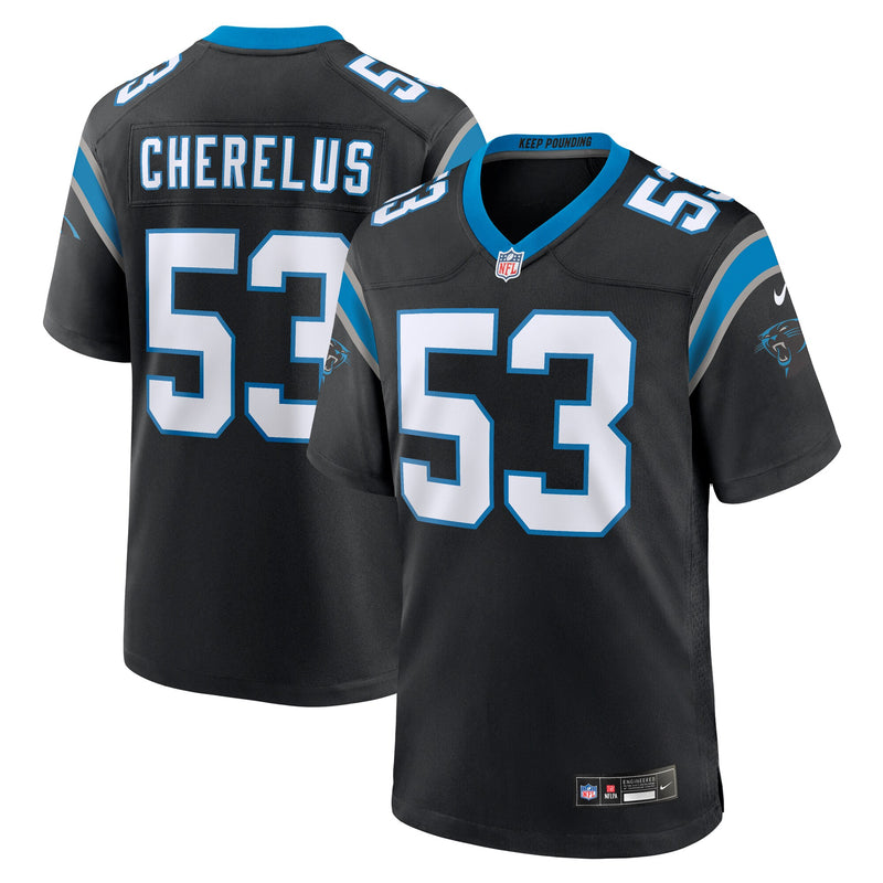 Carolina Panthers Claudin Cherelus Black jersey – view 1