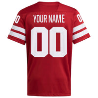 Nebraska Huskers adidas Scarlet jersey – view 4