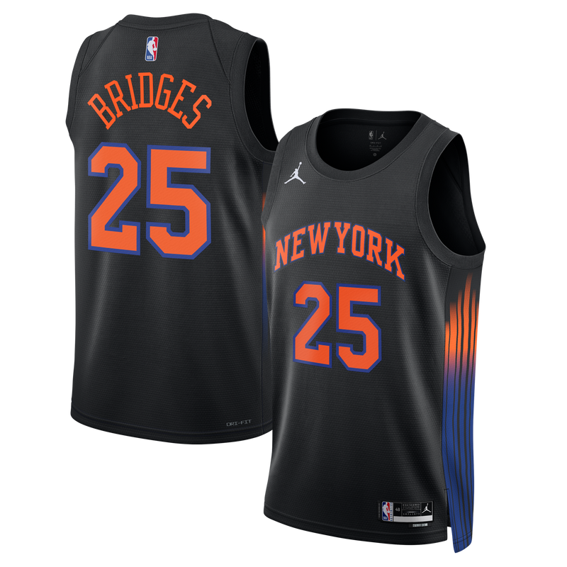 New York Knicks Mikal Bridges - Black jersey – view 1