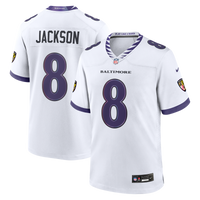 Baltimore Ravens Lamar Jackson White jersey – view 2