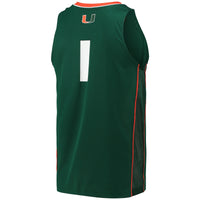 adidas Miami Hurricanes Swingman Green jersey – view 4