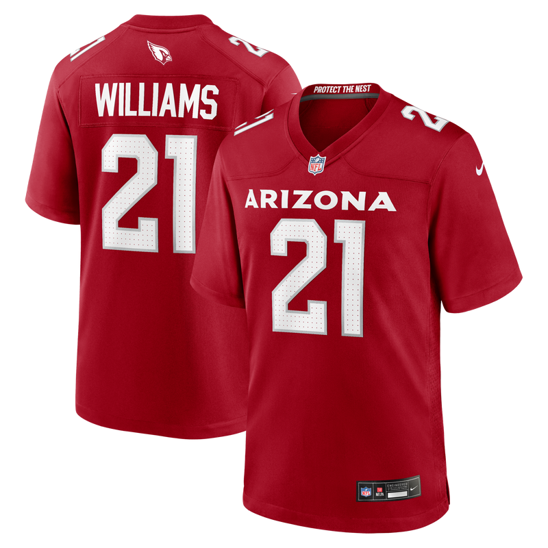 Arizona Cardinals Garrett Williams Cardinal jersey – view 1