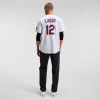 New York Mets Francisco Lindor White jersey – view 6