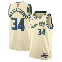 Milwaukee Bucks Cream jersey – view 1