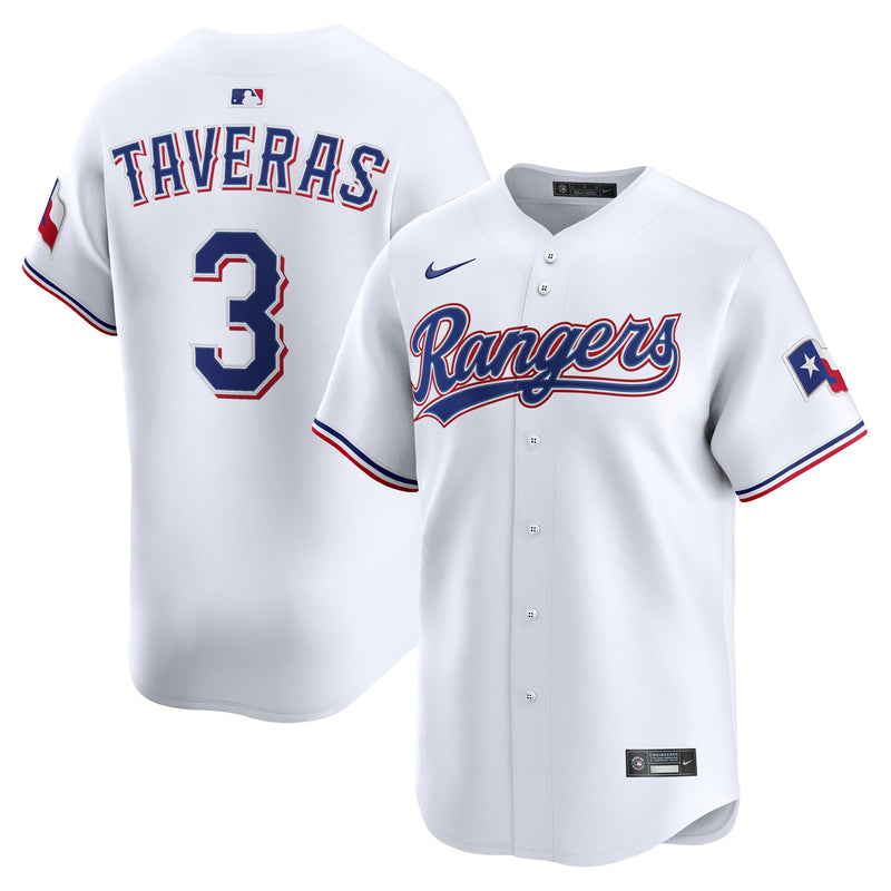 Texas Rangers Leody Taveras White jersey – view 1