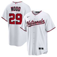 Washington Nationals James Wood White jersey – view 1