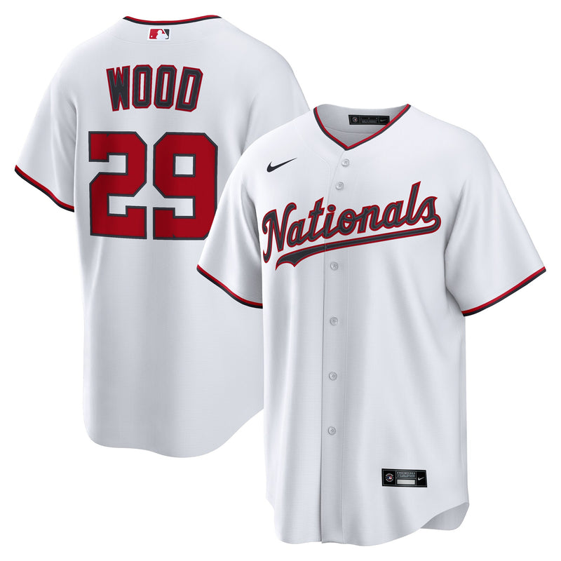 Washington Nationals James Wood White jersey – view 1