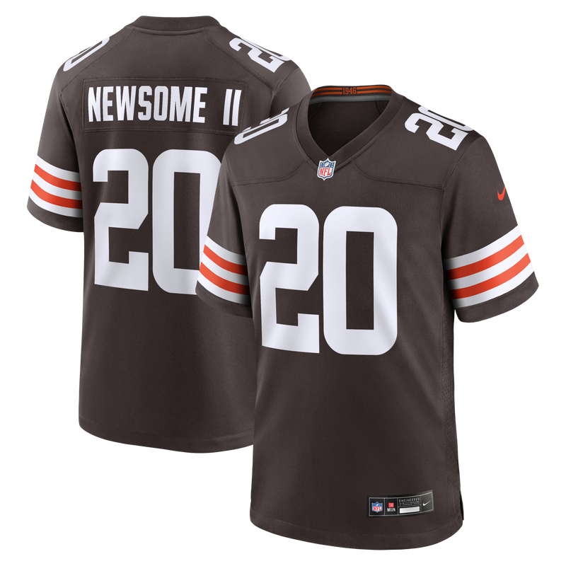 Cleveland Browns Greg Newsome II Brown jersey – view 1