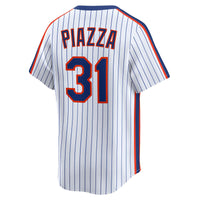 New York Mets Mike Piazza White jersey – view 4