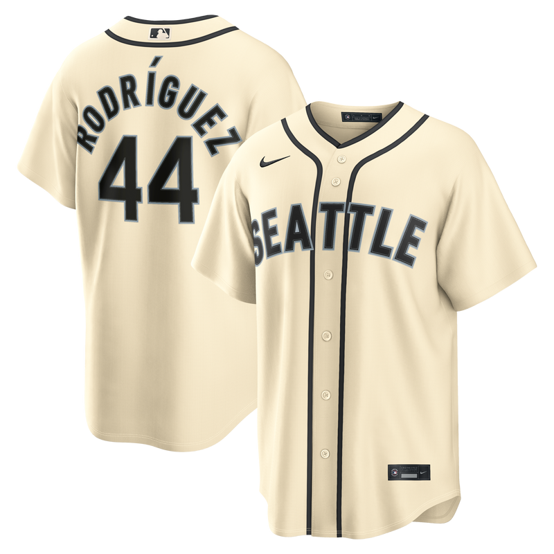 Seattle Mariners Julio Rodríguez Cream jersey – view 1