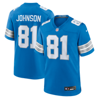 Detroit Lions Calvin Johnson Blue jersey – view 1