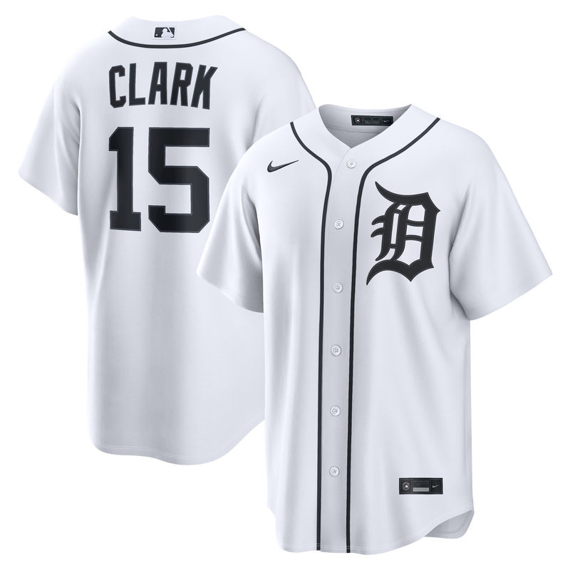 Detroit Tigers Max Clark White jersey – view 1
