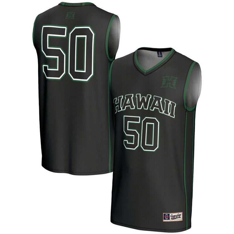 Hawaii Rainbow Warriors Lightweight Black jersey – view 1