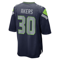 Seattle Seahawks Cam Akers Navy jersey – view 4