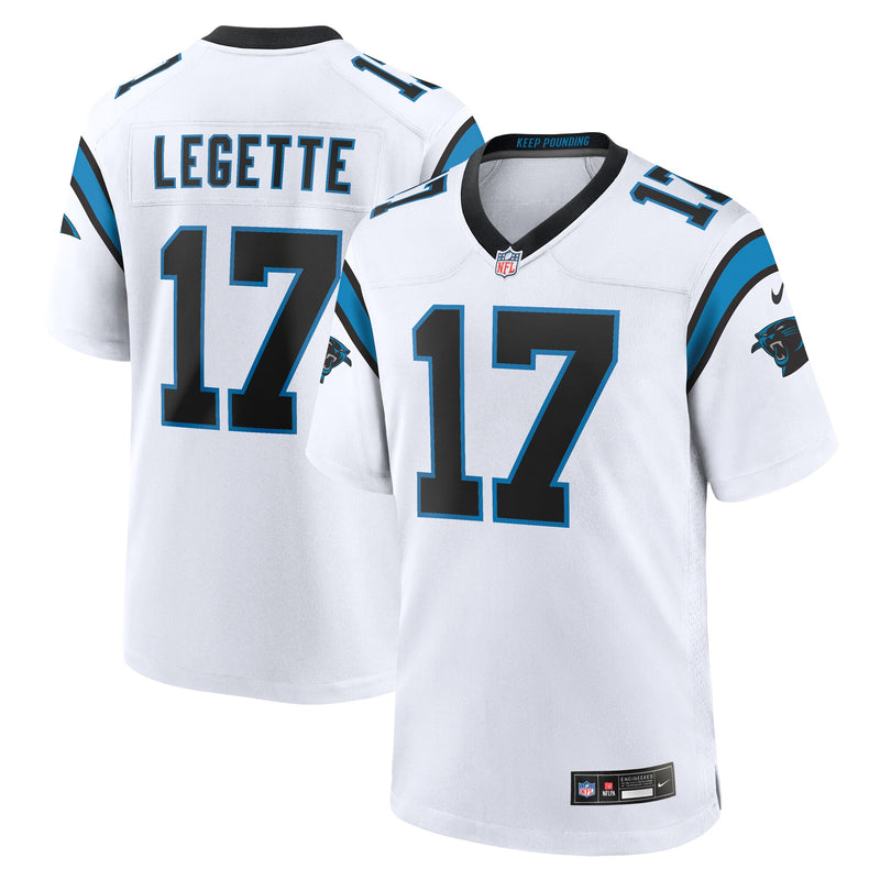 Carolina Panthers Xavier Legette White jersey – view 1