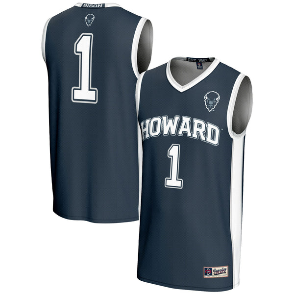 #1 Howard Bison GameDay Greats Lightweight Basketball Jersey - Navy