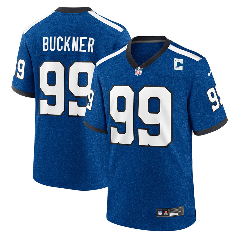 Indianapolis Colts DeForest Buckner Blue jersey – view 1