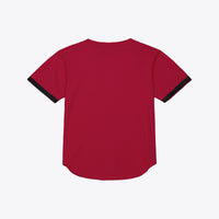 Arkansas Razorbacks Mesh Button-Up Cardinal jersey – view 3