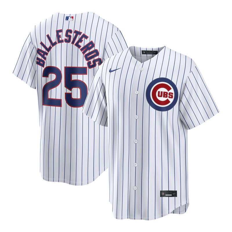 Chicago Cubs Moisés Ballesteros White jersey – view 1