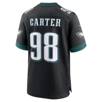 Philadelphia Eagles Jalen Carter Black jersey – view 4