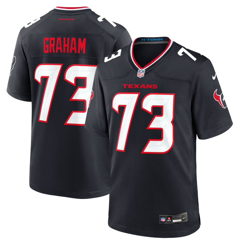 Houston Texans Derrick Graham Navy jersey – view 1