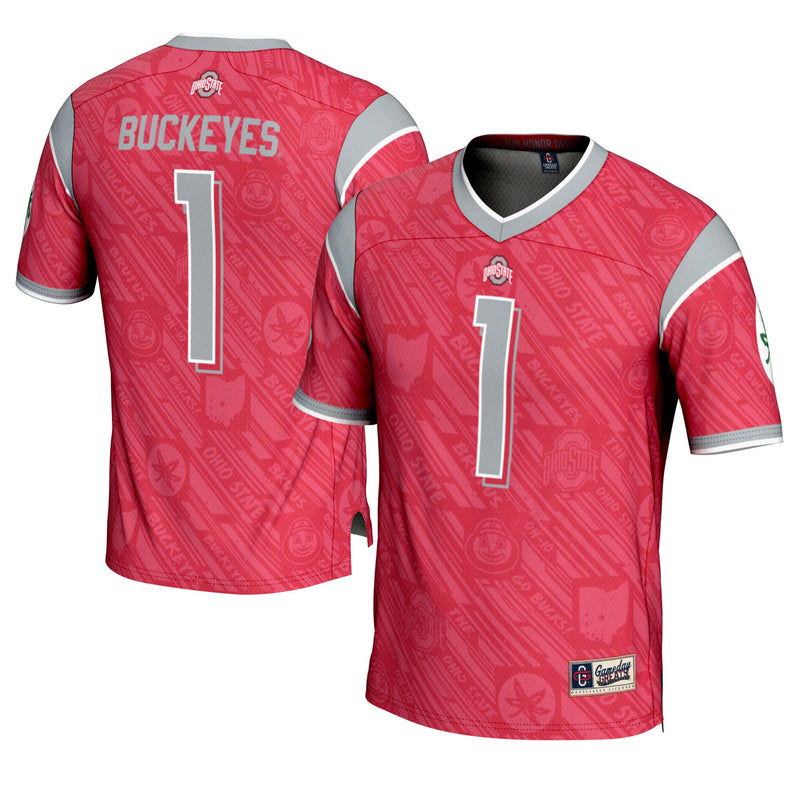 Ohio State Buckeyes Highlight Scarlet jersey – view 1