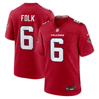 Atlanta Falcons Nick Folk Red jersey – view 2