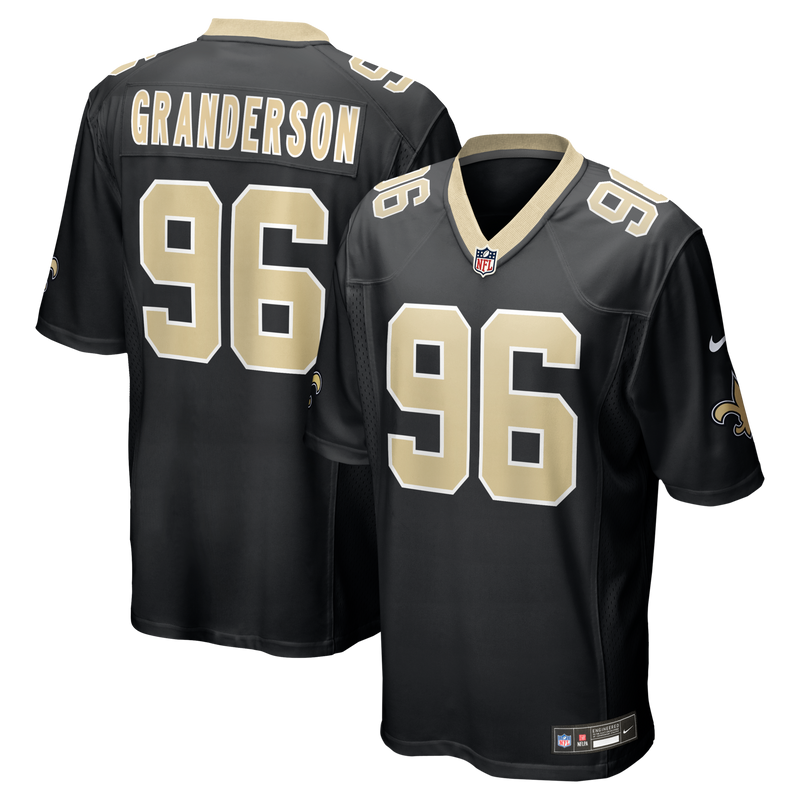 New Orleans Saints Carl Granderson Black jersey – view 1