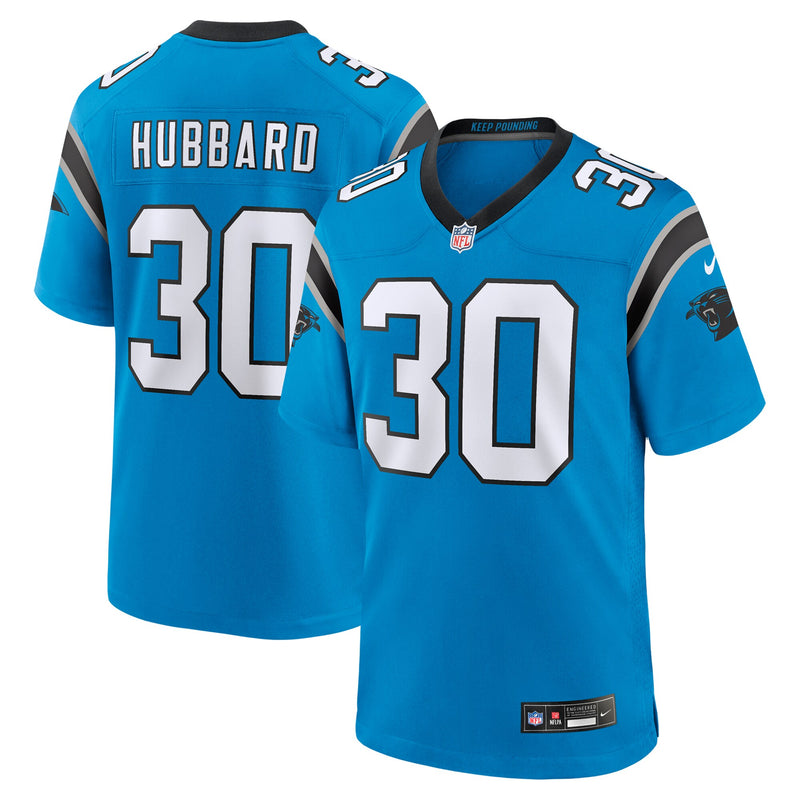 Carolina Panthers Chuba Hubbard Blue jersey – view 1