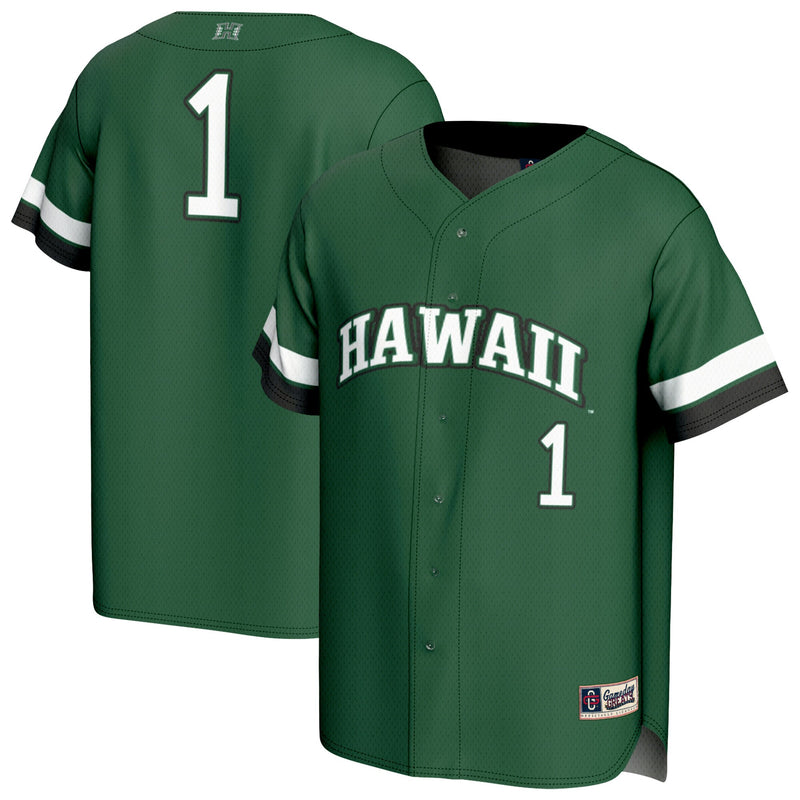 Hawaii Rainbow Warriors Lightweight Green jersey – view 1