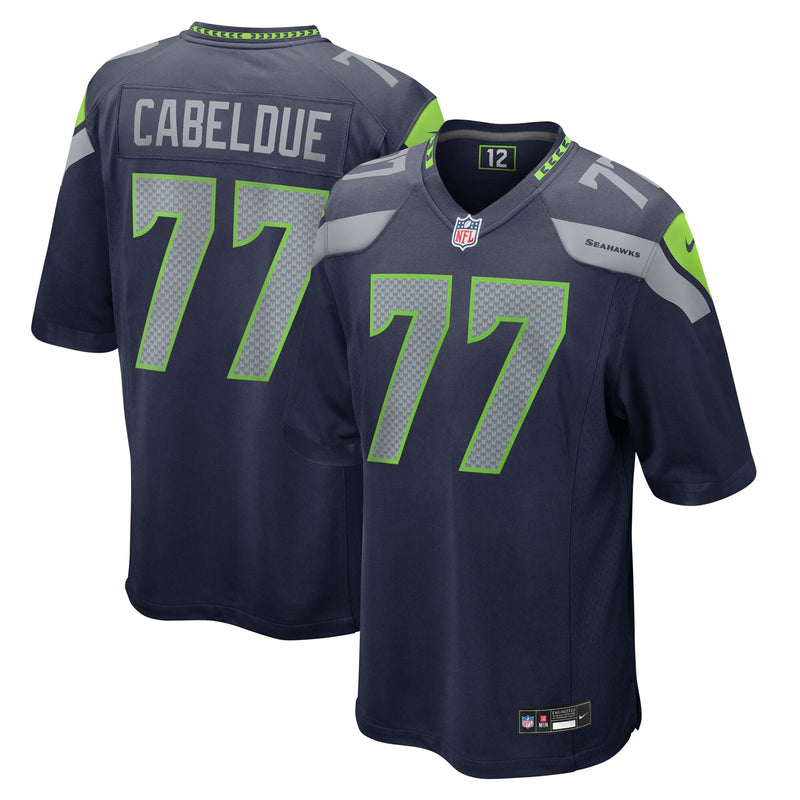 Seattle Seahawks Bryce Cabeldue Navy jersey – view 1
