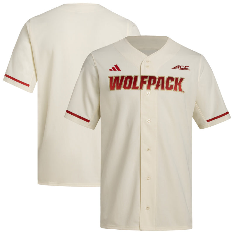 NC State Wolfpack adidas Cream jersey – view 1