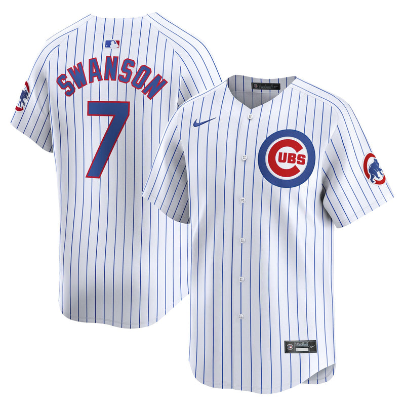 Chicago Cubs Dansby Swanson White jersey – view 1