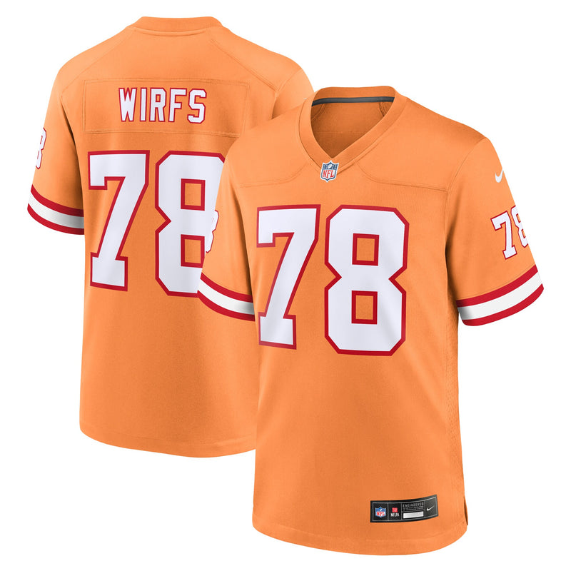 Tampa Bay Buccaneers Tristan Wirfs Orange jersey – view 1