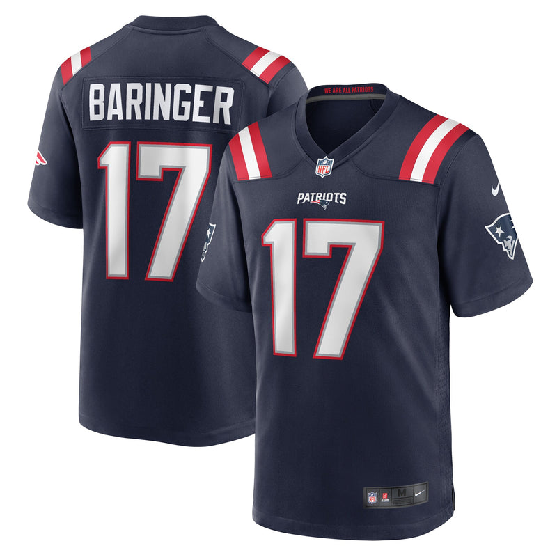 New England Patriots Bryce Baringer Navy jersey – view 1